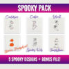 SPOOKY Stitches Halloween PACK - Machine Embroidery Designs